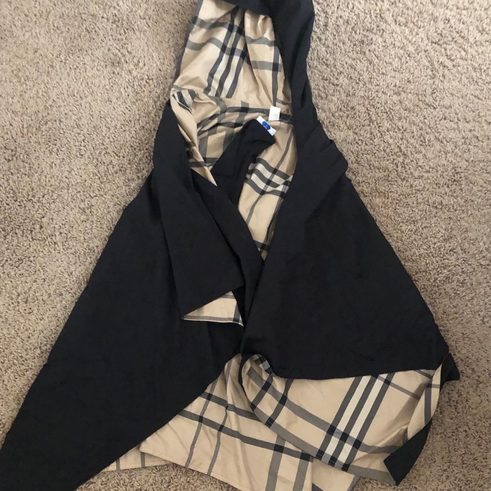 Hooded pancho/trench coat